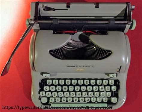 hermes media 3 typewriter|famous hermes typewriter models.